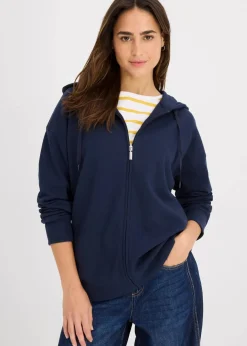 Long-Sweatjacke Damen Sweat|Basics