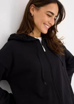 Damen bonprix Bekleidung·Röcke|Bekleidung·Blusen & Tuniken|Long-Sweatjacke