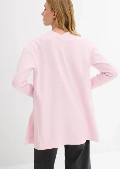 Outlet Long-Sweatjacke aus weichem Baumwoll-Mix Damen Sweat|Bekleidung·Blusen & Tuniken