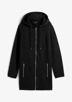 Clearance Long-Sweatjacke mit Reißverschlusstaschen Damen Bekleidung·Blusen & Tuniken|Sweat