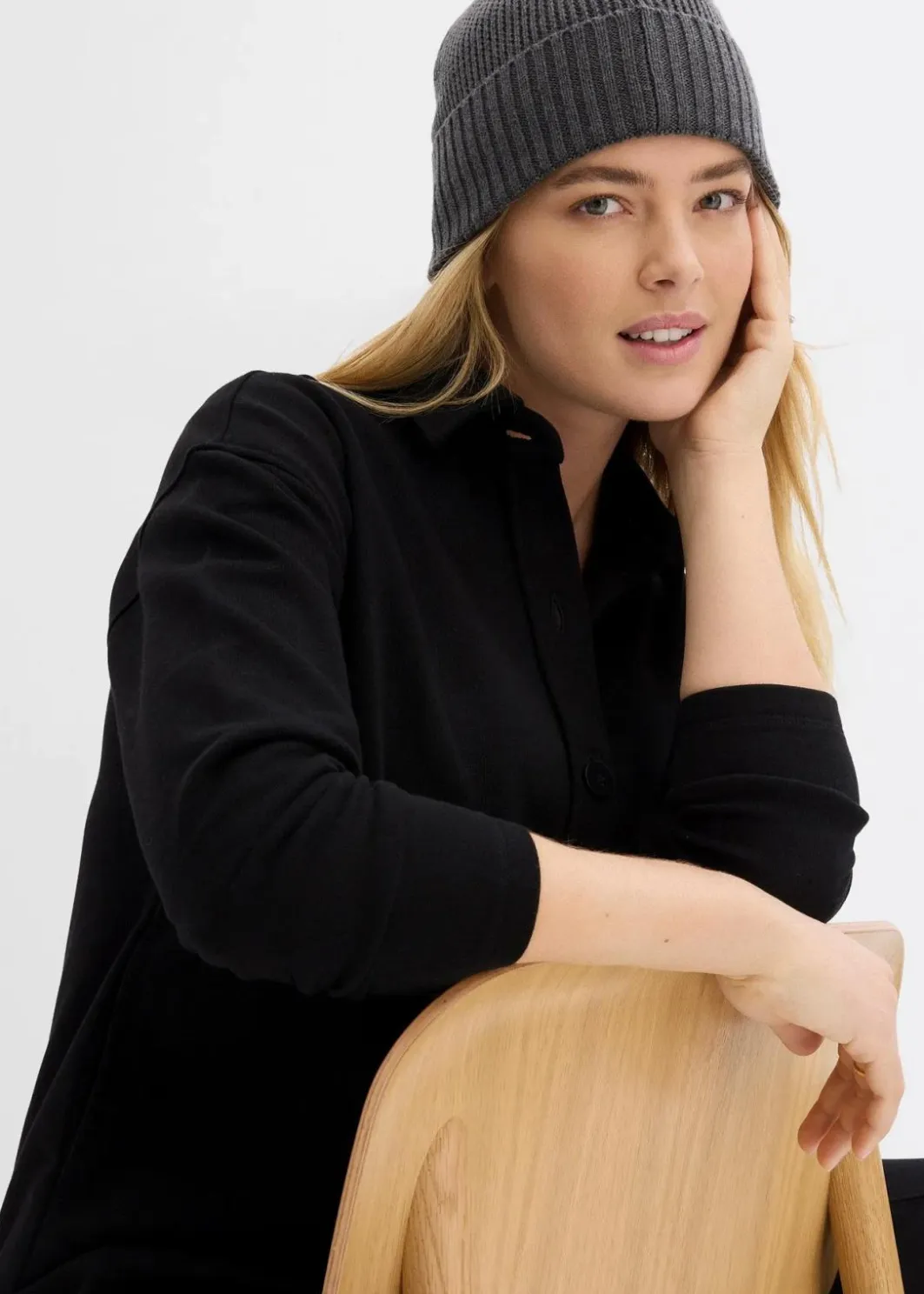 New Long-Sweatjacke mit Taschen Damen Bekleidung·Blusen & Tuniken|Sweat