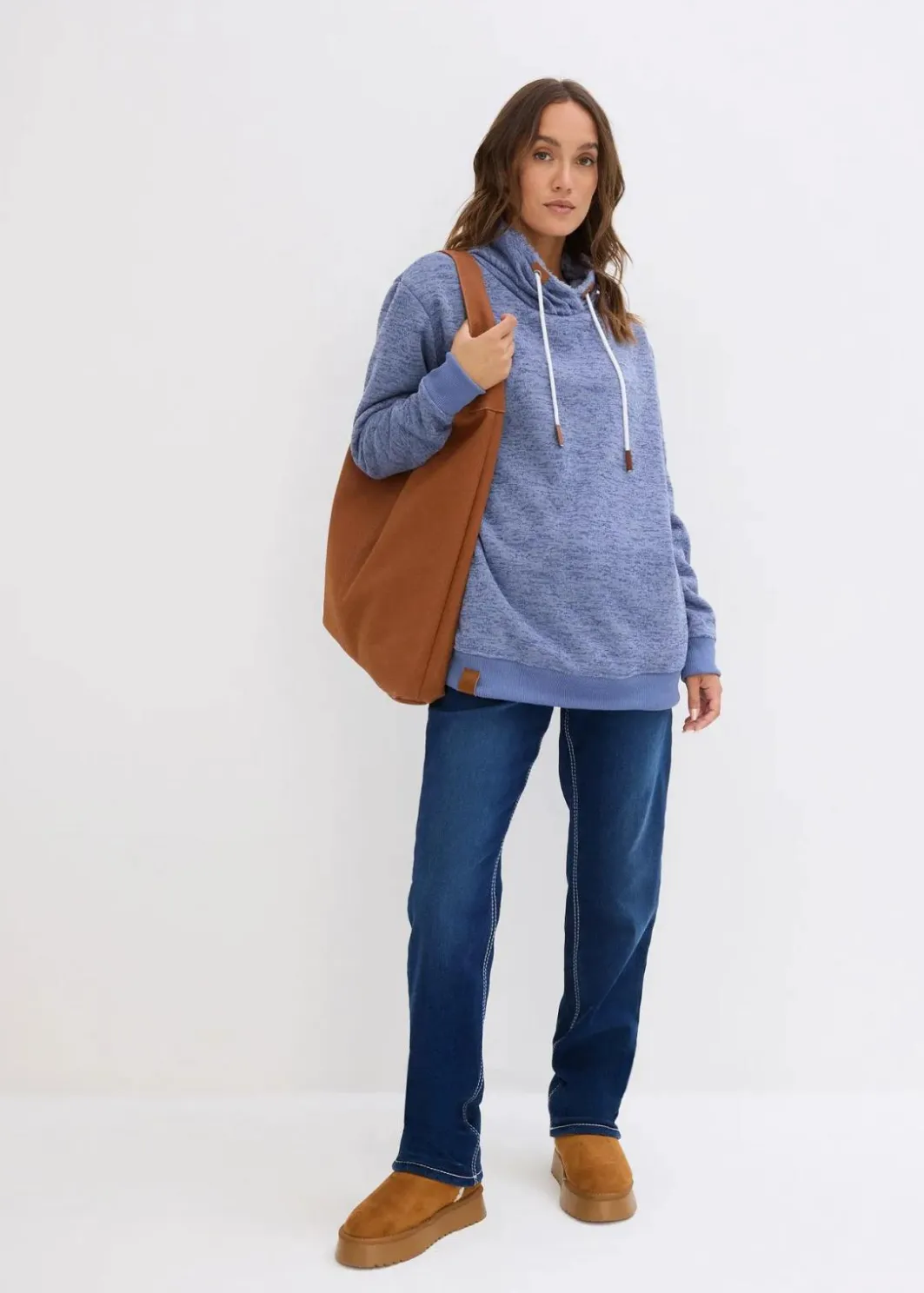 Damen bonprix Sweat|Bekleidung·Blusen & Tuniken|Long-Sweatshirt