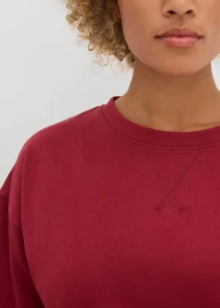 Damen bonprix Sweat|Zweiteiler & Sets|Long-Sweatshirt aus reiner Baumwolle