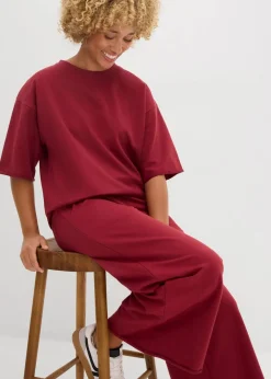 Damen bonprix Sweat|Zweiteiler & Sets|Long-Sweatshirt aus reiner Baumwolle