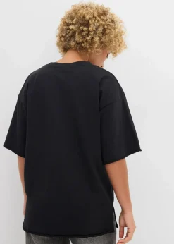 Damen bonprix Bekleidung·Blusen & Tuniken|Zweiteiler & Sets|Long-Sweatshirt aus reiner Baumwolle