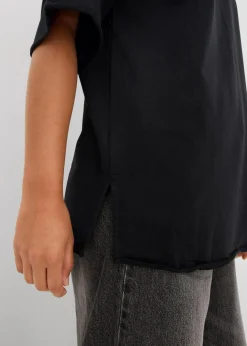 Damen bonprix Bekleidung·Blusen & Tuniken|Zweiteiler & Sets|Long-Sweatshirt aus reiner Baumwolle