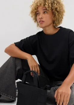 Damen bonprix Bekleidung·Blusen & Tuniken|Zweiteiler & Sets|Long-Sweatshirt aus reiner Baumwolle