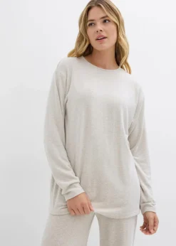 Online Long-Sweatshirt in Strickoptik Damen Bekleidung·Blusen & Tuniken|Zweiteiler & Sets