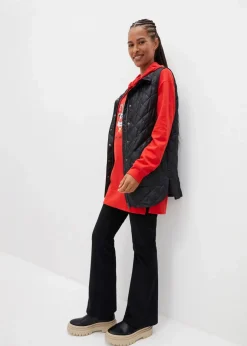 Long-Sweatshirt mit Seitenschlitz und Kapuze Damen Sweat|Bekleidung·Blusen & Tuniken