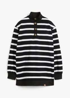 Hot Longsweatshirt mit Troyer-Kragen Damen Bekleidung·Blusen & Tuniken|Sweat