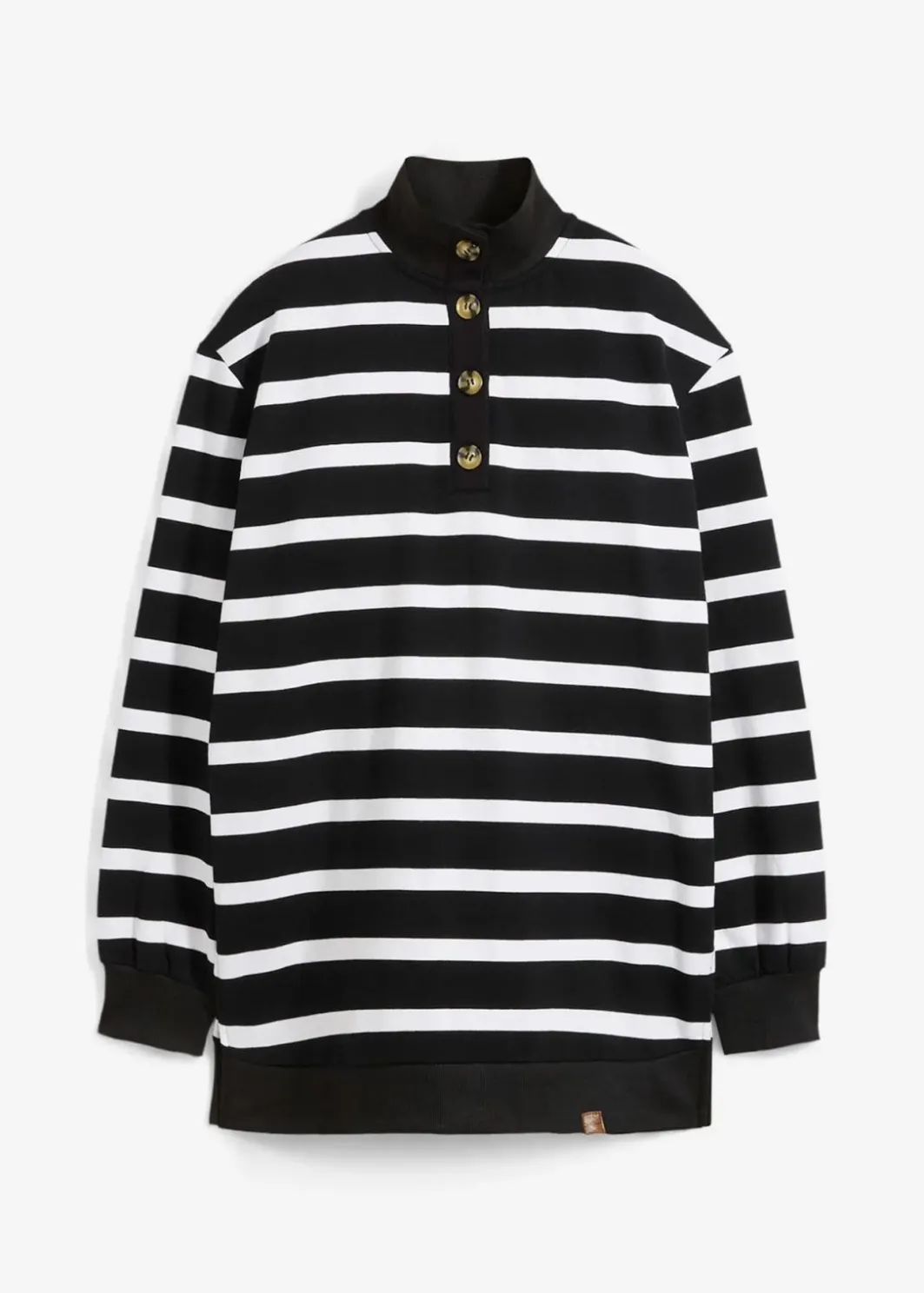 Hot Longsweatshirt mit Troyer-Kragen Damen Bekleidung·Blusen & Tuniken|Sweat
