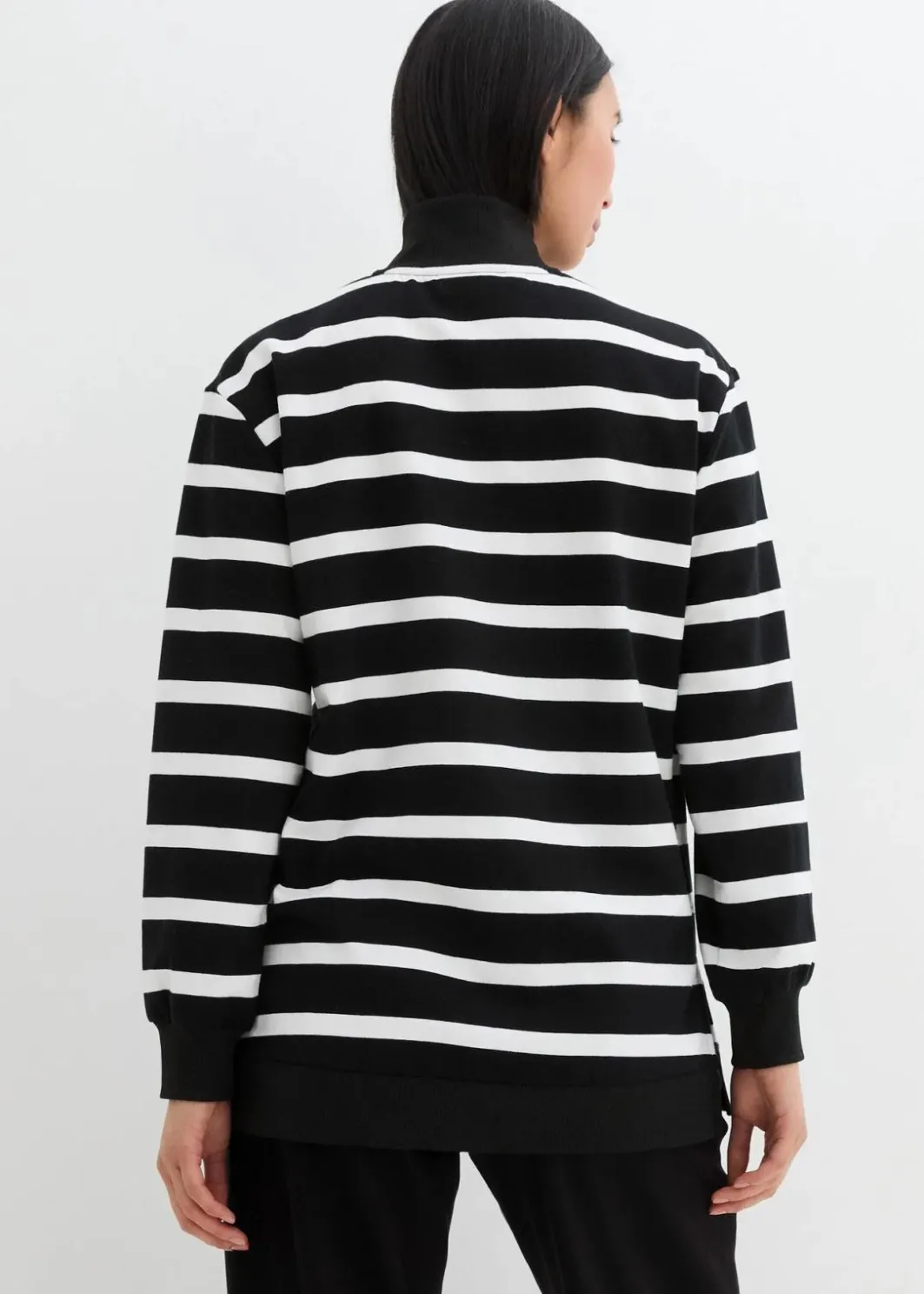 Hot Longsweatshirt mit Troyer-Kragen Damen Bekleidung·Blusen & Tuniken|Sweat