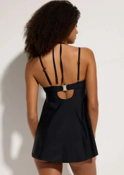 Online Long-Tankini mit verzierten Trägern (2-tlg.Set) Damen Große Cups D-F|Nachhaltigere Materialien