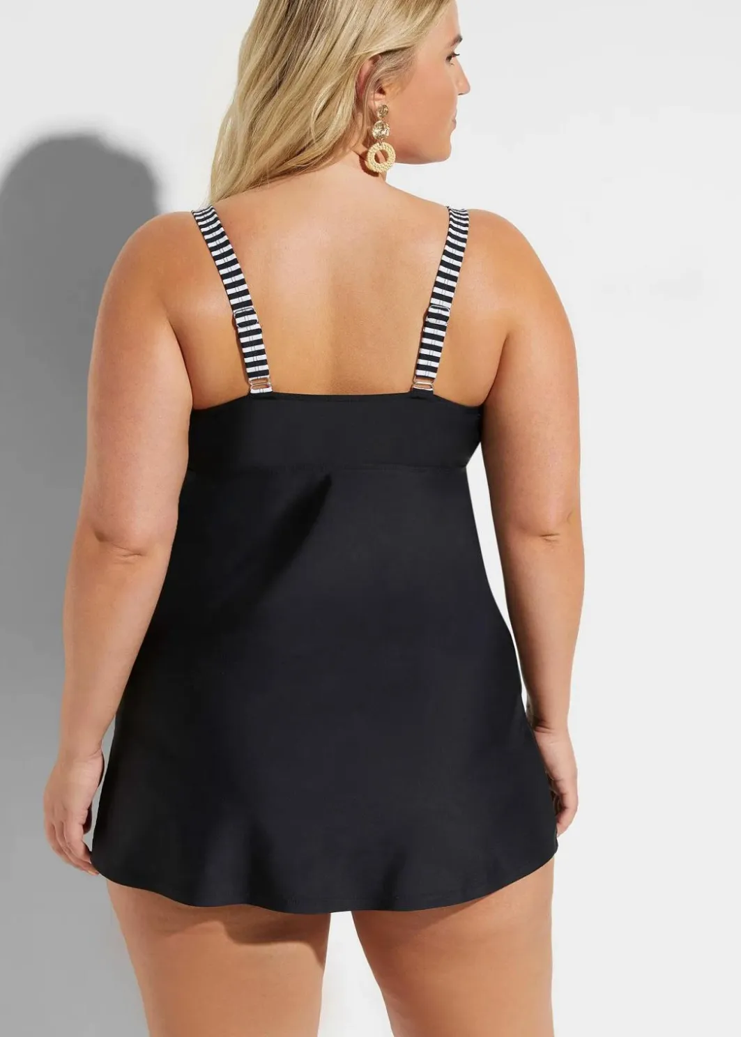 Clearance Long-Tankini (2-tlg. Set) mit Highwaist-Bikinihose Damen Nachhaltigere Materialien|Bedeckende Bademode
