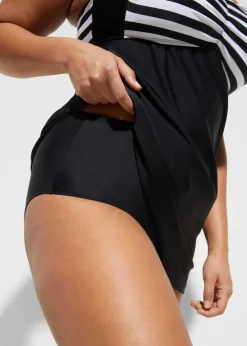 Damen bonprix Nachhaltigere Materialien|Bedeckende Bademode|Long-Tankini (2-tlg. Set) mit Highwaist-Bikinihose