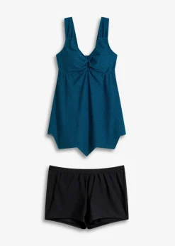 Damen bonprix Nachhaltigere Materialien|Tankinis|Long-Tankini (2-tlg.Set) mit Zick-Zack Saum