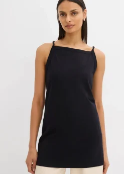 Sale Long-Top aus elastischem Baumwoll-Mix Damen Shirts & Tops