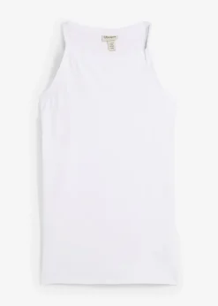 Clearance Long-Top aus elastischem Baumwoll-Mix Damen Shirts & Tops
