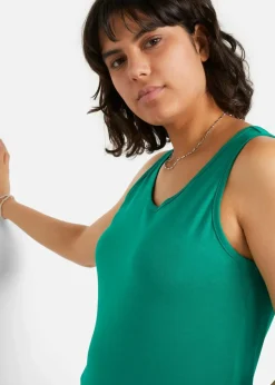 Damen bonprix Shirts & Tops|Basics|Long-Top aus reiner Baumwolle (5er Pack)