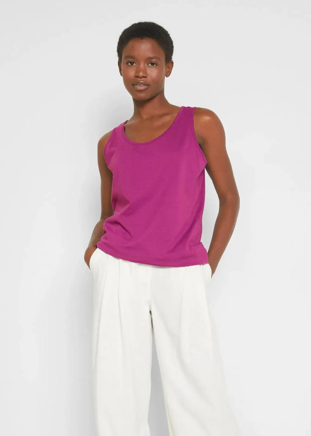 Long-Top aus reiner Baumwolle (5er Pack) Damen Shirts & Tops|Basics