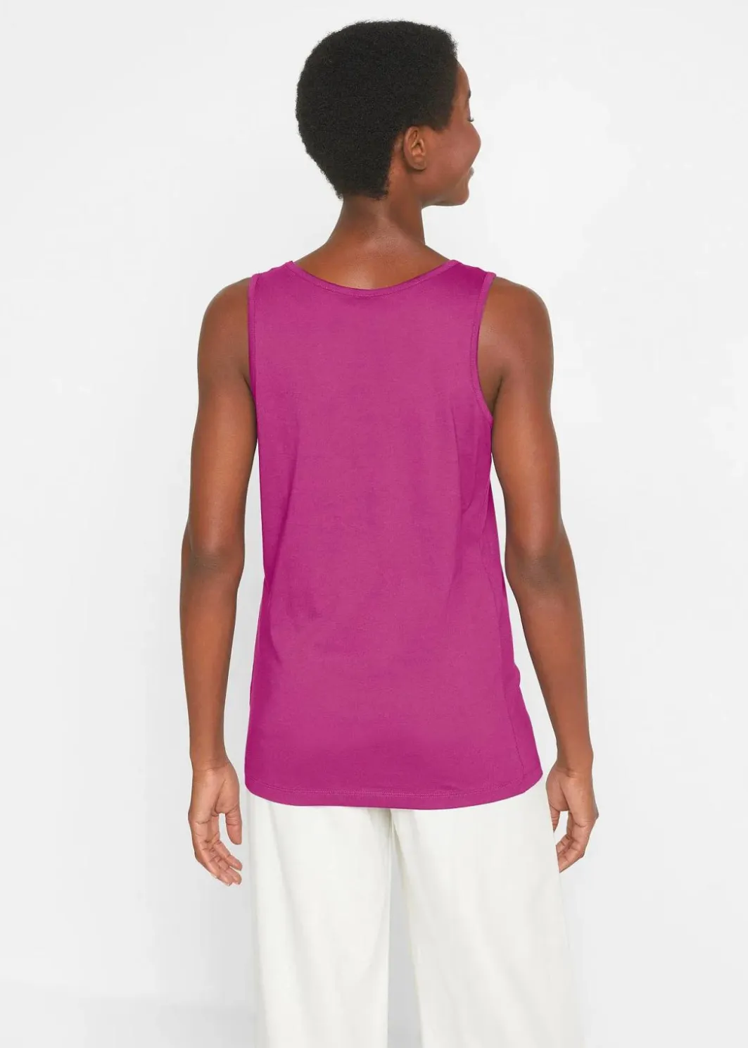 Long-Top aus reiner Baumwolle (5er Pack) Damen Shirts & Tops|Basics