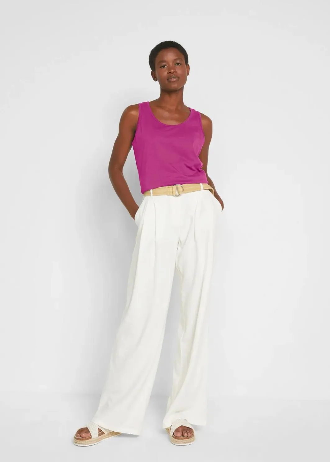 Long-Top aus reiner Baumwolle (5er Pack) Damen Shirts & Tops|Basics