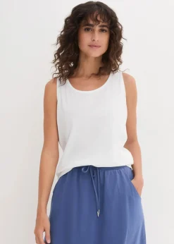 Long-Top aus reiner Baumwolle (5er Pack) Damen Wäsche·Unterhemden|Bekleidung·Röcke