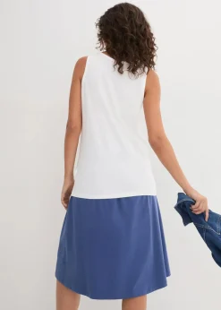 Long-Top aus reiner Baumwolle (5er Pack) Damen Wäsche·Unterhemden|Bekleidung·Röcke