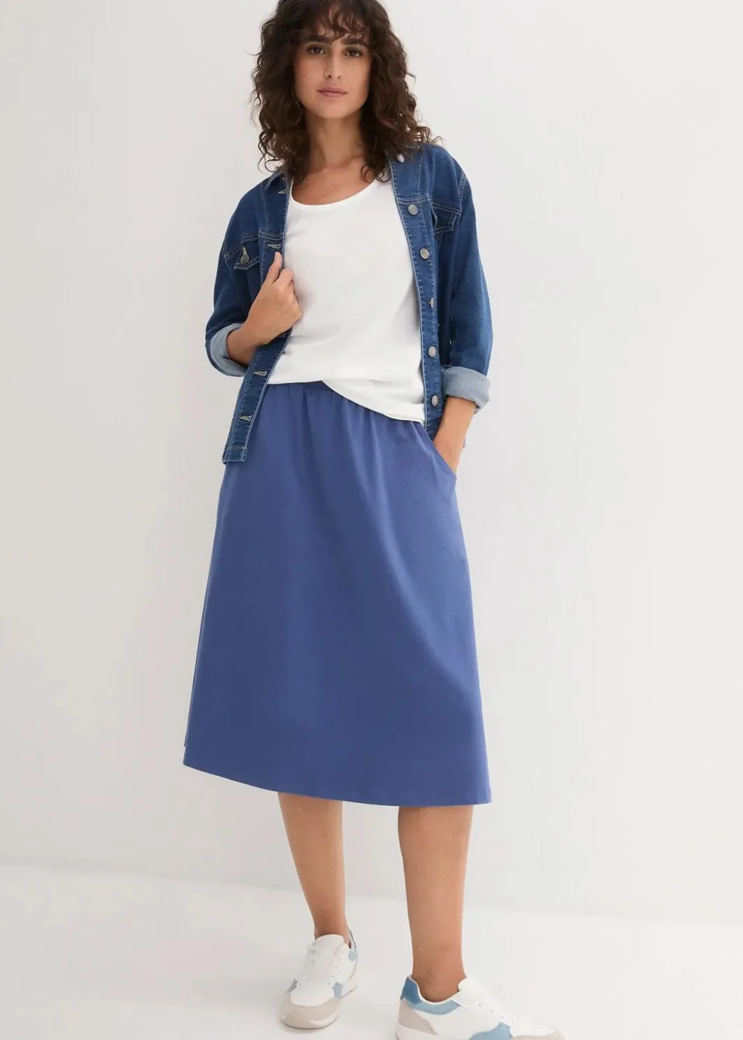 Long-Top aus reiner Baumwolle (5er Pack) Damen Wäsche·Unterhemden|Bekleidung·Röcke