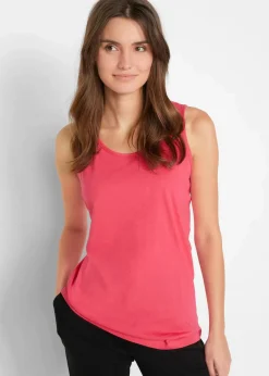 Damen bonprix Shirts & Tops|Basics|Long-Top aus reiner Baumwolle (5er Pack)