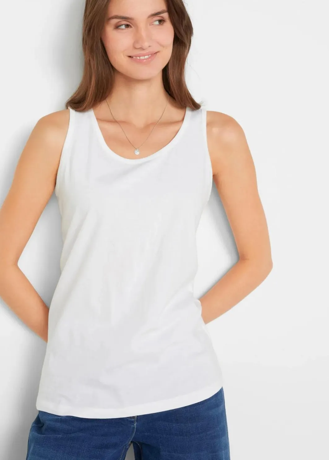 New Long-Top aus reiner Baumwolle (5er Pack) Damen Shirts & Tops|Basics