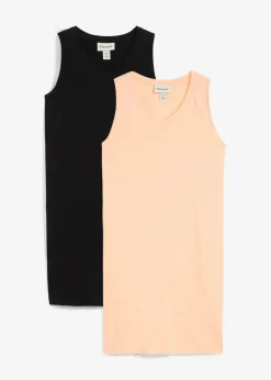 Online Longtop aus reiner Bio Baumwolle, (2er Pack) Damen Unterhemden|Basics