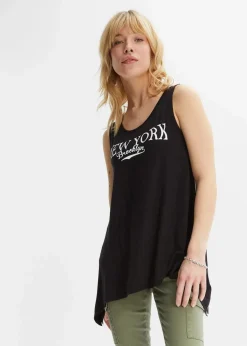 Damen bonprix Shirts & Tops|Nachhaltigere Materialien|Long-Top aus softer Viskose