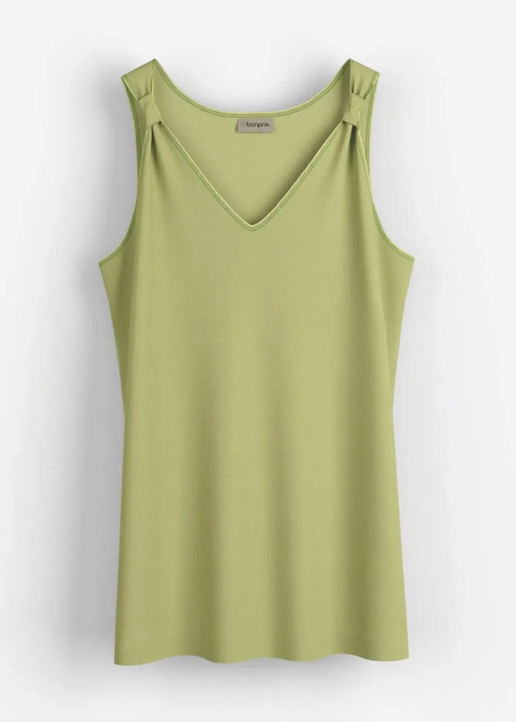 Long-Top aus Viskose-Leinen-Mix Damen Shirts & Tops