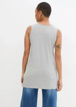 Damen bonprix Wäsche·Unterhemden|Bekleidung·Röcke|Long-Top, 2er-Pack