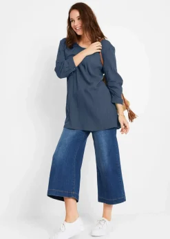 Sale Long-Tunika aus Baumwolle Damen Bekleidung·Jacken & Mäntel|Blusen & Tuniken