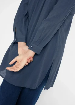 Sale Long-Tunika aus Baumwolle Damen Bekleidung·Jacken & Mäntel|Blusen & Tuniken