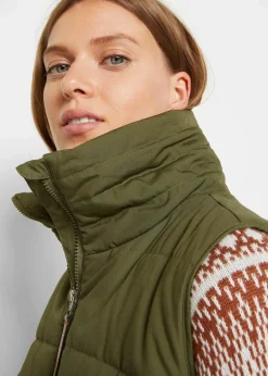 New Longweste mit Stehkragen Damen Bekleidung·Hosen|Jacken & Mäntel