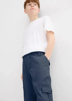 Outlet Loose Fit 3/4 Cargohose aus reiner Baumwolle Kinder Jungen 9-16 Jahre·Hosen
