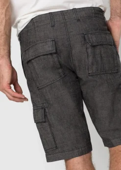 Herren bonprix Hosen|Shorts|Loose Fit Cargo-Bermuda aus reiner Baumwolle