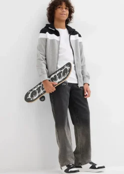 Kinder bonprix Jungen 9-16 Jahre·Bademode|Jungen 9-16 Jahre·Jeans|Loose Fit Jeans mit Farbverlauf, Straight