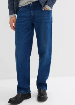 Hot Loose Fit Stretch-Jeans, Straight Herren Große Größen|Jeans