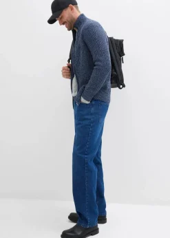 Hot Loose Fit Stretch-Jeans, Straight Herren Große Größen|Jeans