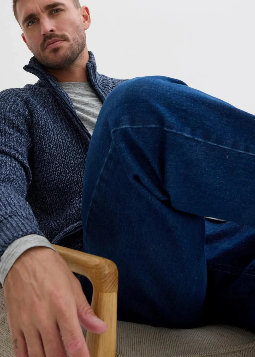 Hot Loose Fit Stretch-Jeans, Straight Herren Große Größen|Jeans