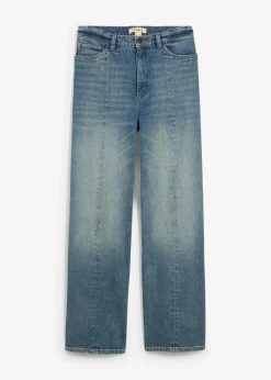 Sale Loose Straight-Jeans High Waist, Low Stretch Damen Jeans|Bekleidung·Shirts & Tops