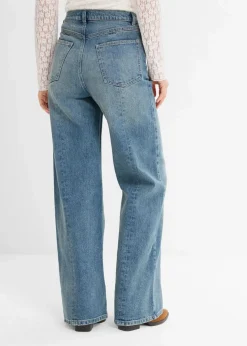 Sale Loose Straight-Jeans High Waist, Low Stretch Damen Jeans|Bekleidung·Shirts & Tops