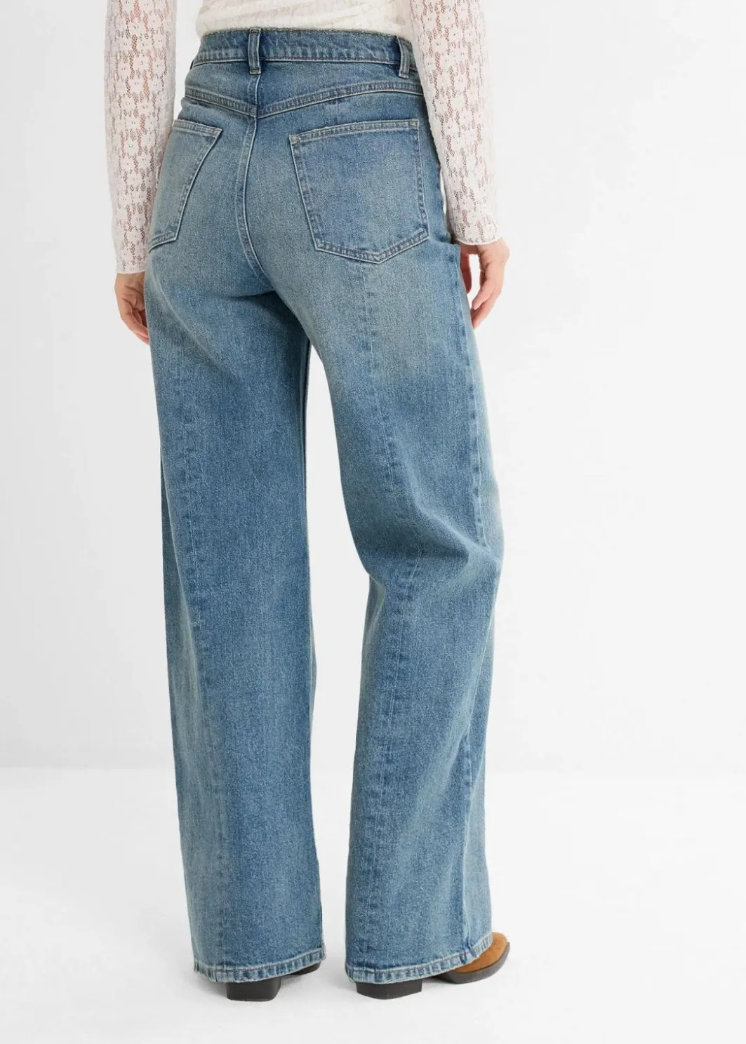 Sale Loose Straight-Jeans High Waist, Low Stretch Damen Jeans|Bekleidung·Shirts & Tops
