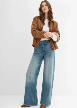 Sale Loose Straight-Jeans High Waist, Low Stretch Damen Jeans|Bekleidung·Shirts & Tops