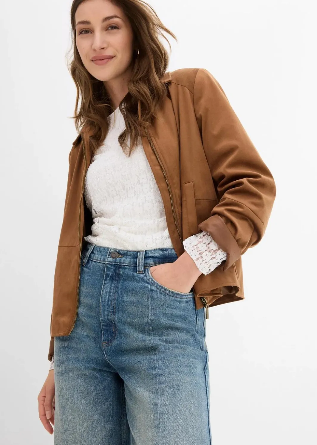 Sale Loose Straight-Jeans High Waist, Low Stretch Damen Jeans|Bekleidung·Shirts & Tops