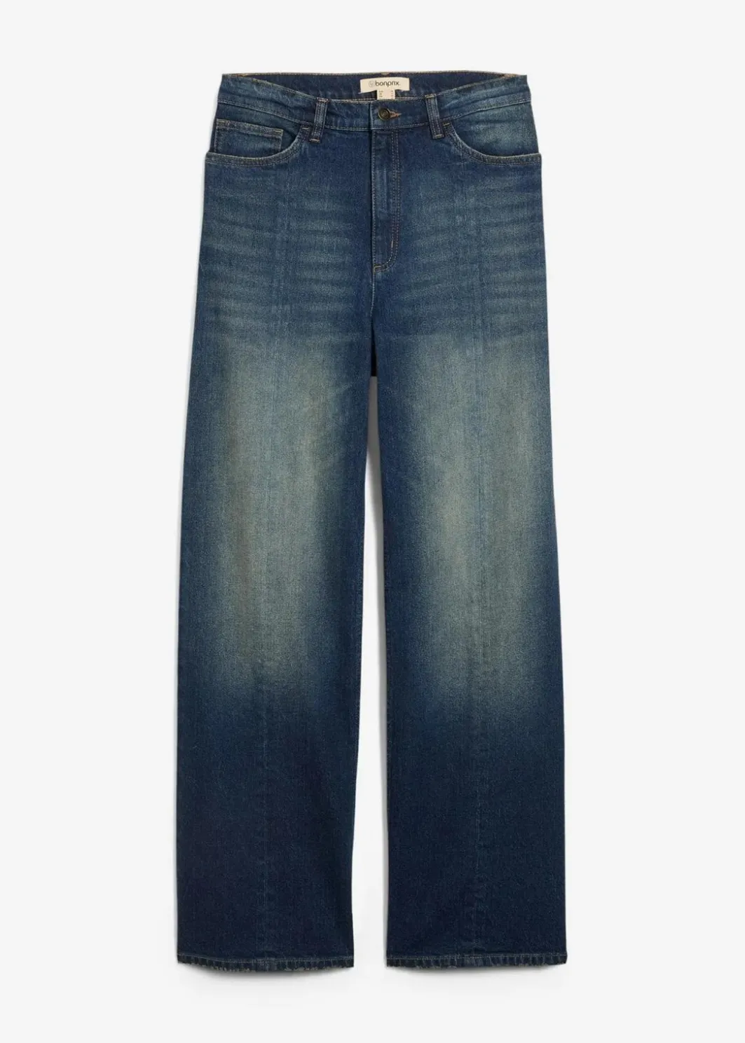 Damen bonprix Bekleidung·Shirts & Tops|Jeans|Loose Straight-Jeans High Waist, Low Stretch